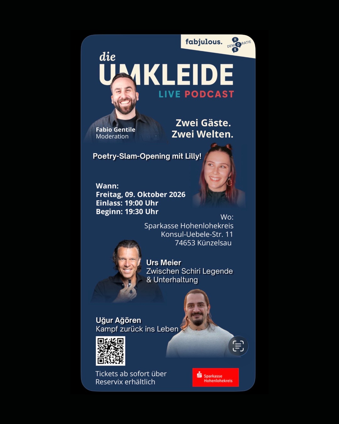 die UMKLEIDE Live