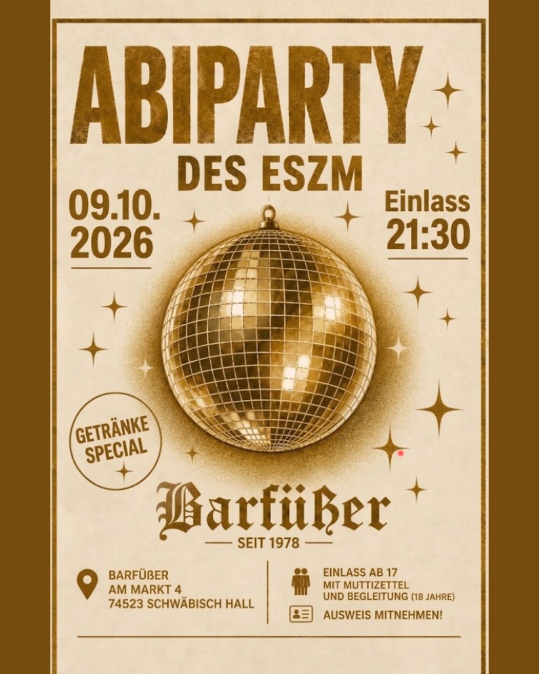 Abiparty des ESZM 🎉